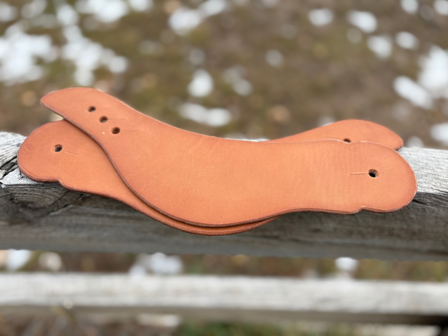 Harness Leather Dove Wing Spur Straps