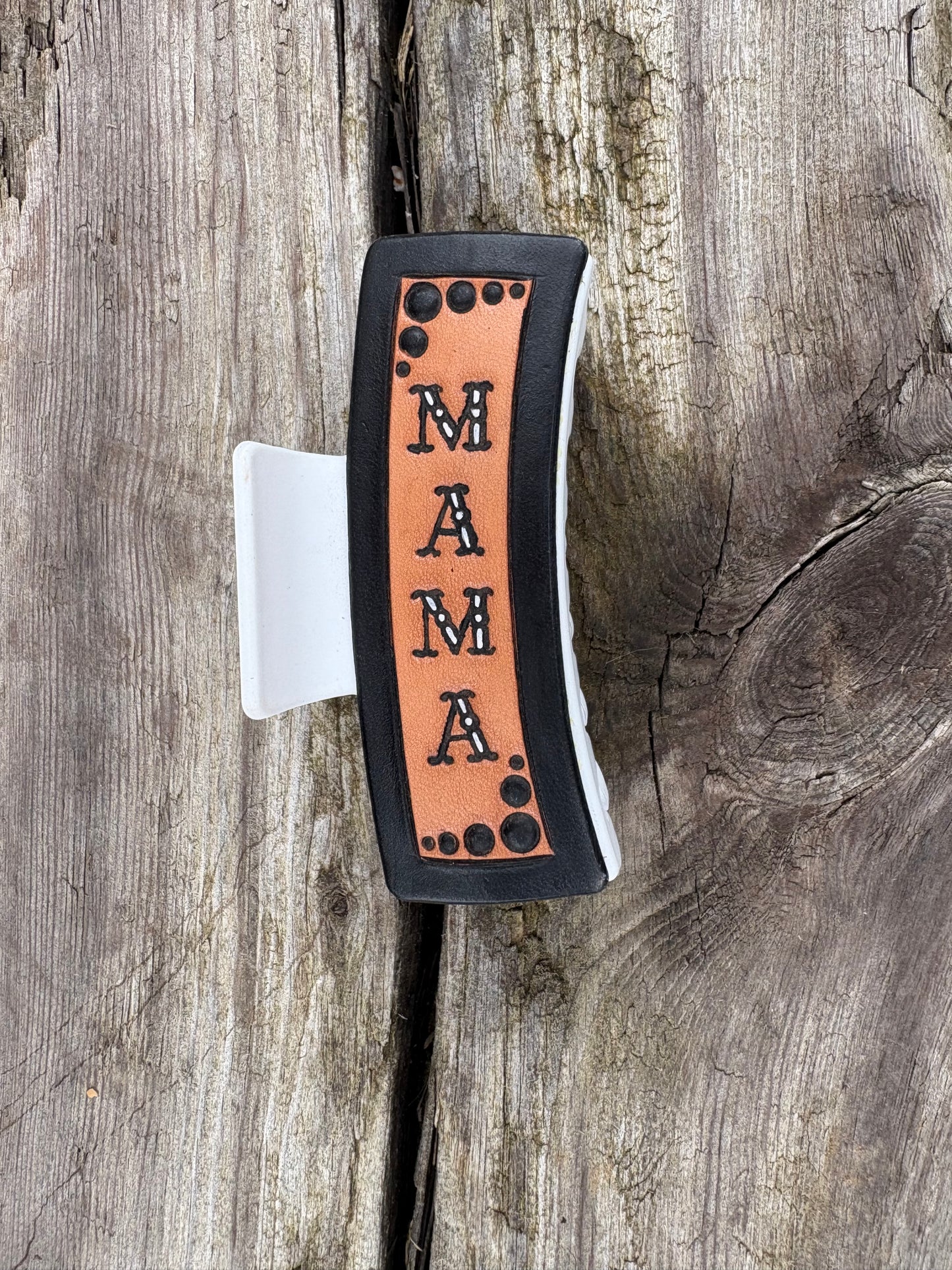 Mama Tooled Hair Clip