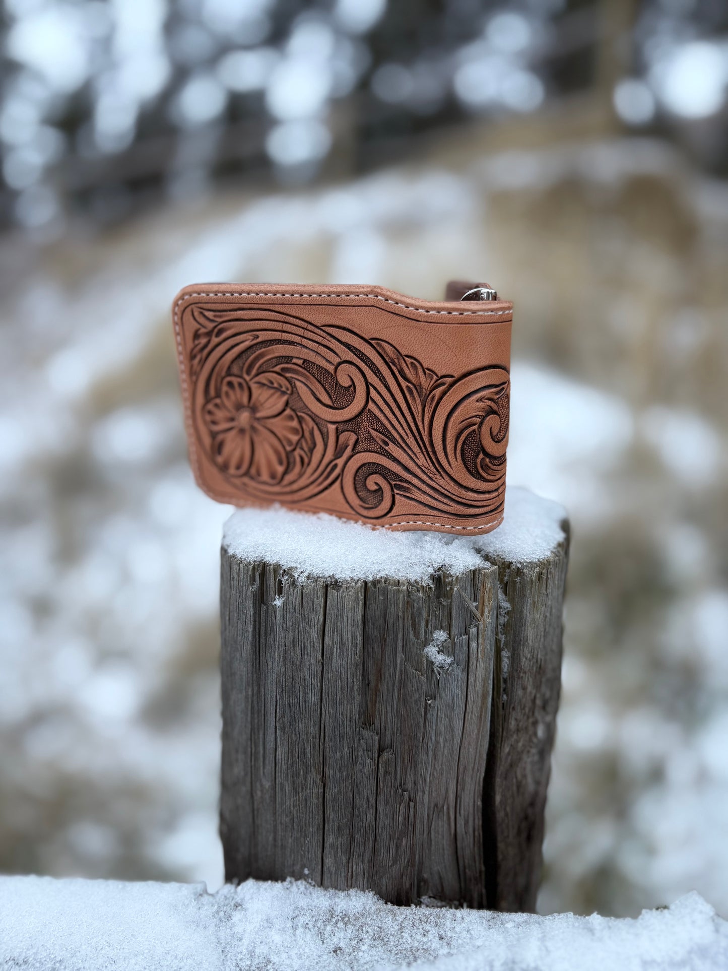 Tooled Money Clip Wallet