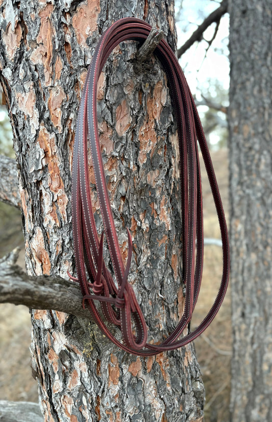 Weighted Latigo Split Reins