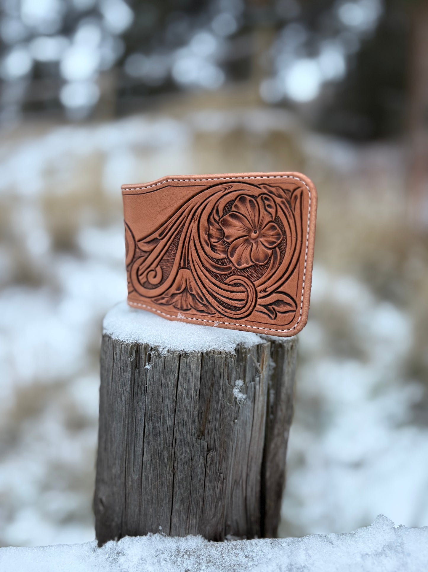 Tooled Money Clip Wallet
