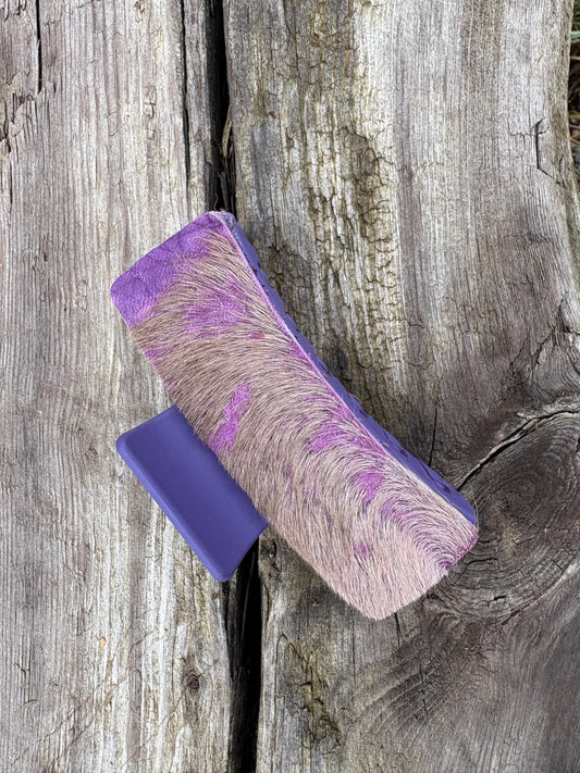 Purple Hair On Hide Hair Clip