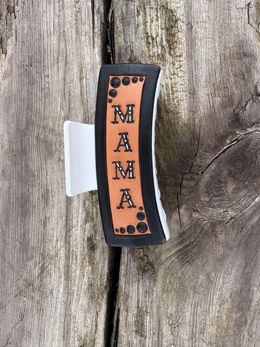 Mama Tooled Hair Clip