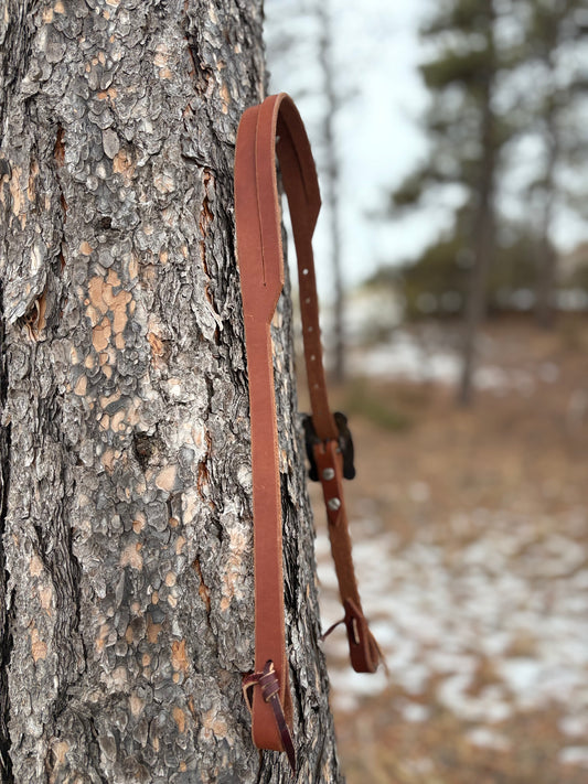 Harness Leather Split Ear Headstall w/ TC Team Roper Buckle